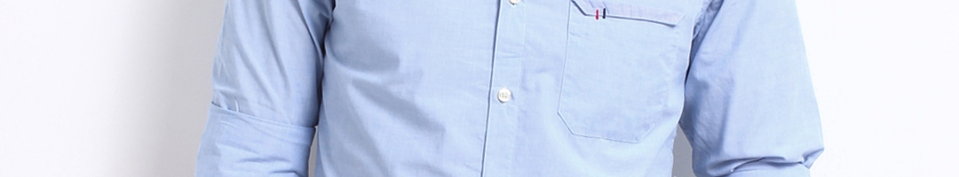 Buy Locomotive Men Blue Chambray Slim Casual Shirt - Shirts for Men ...