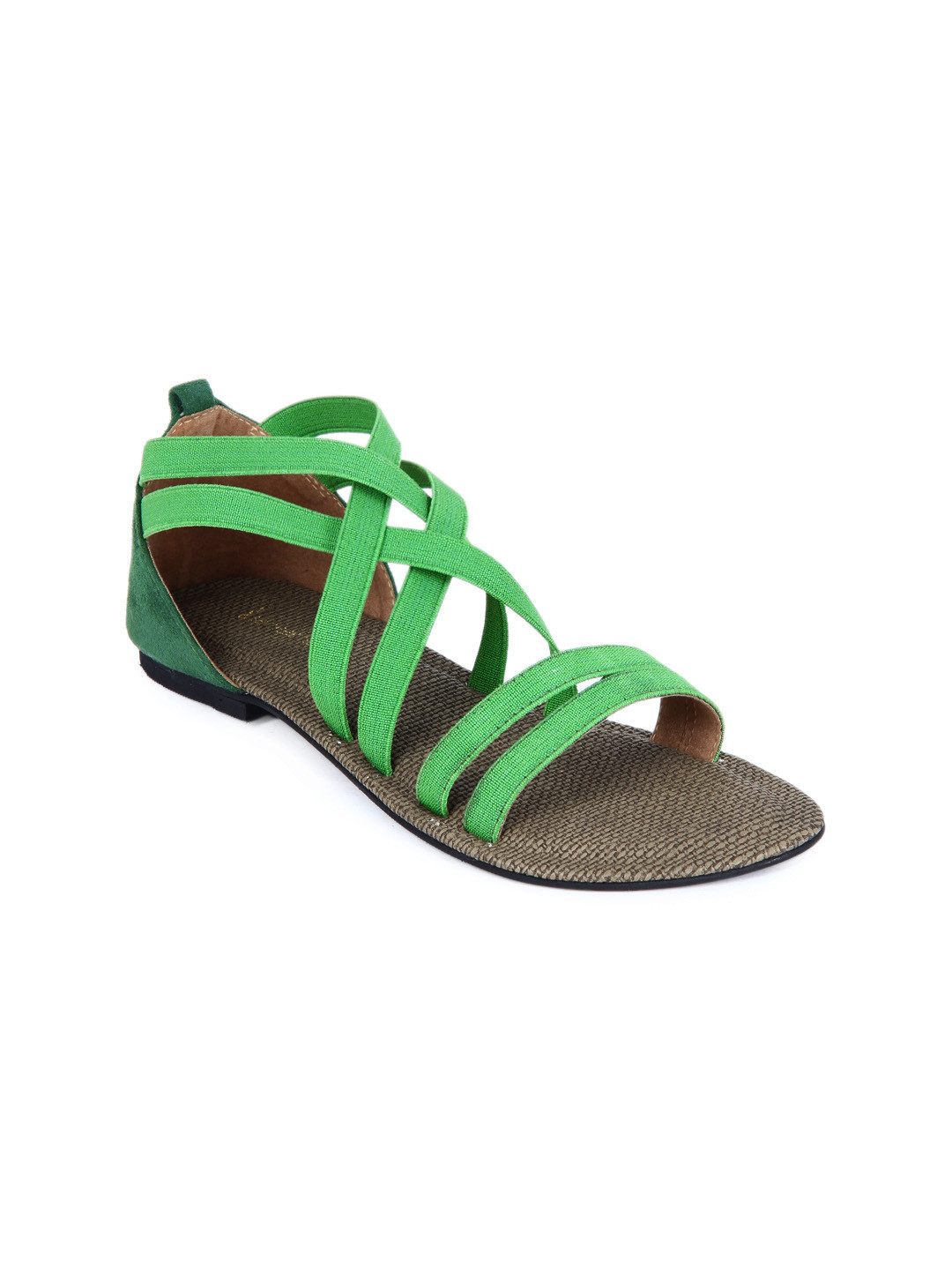Buy Lamere Women Green Sandals Flats for Women 79476 Myntra