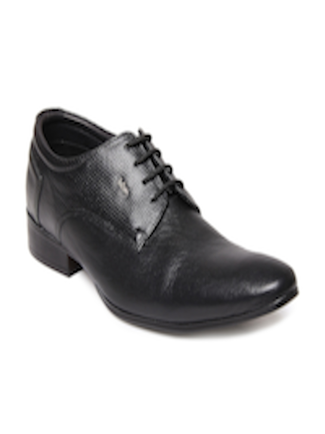 Buy Lee Cooper Men Black Leather Semi Formal Shoes - Formal Shoes for ...
