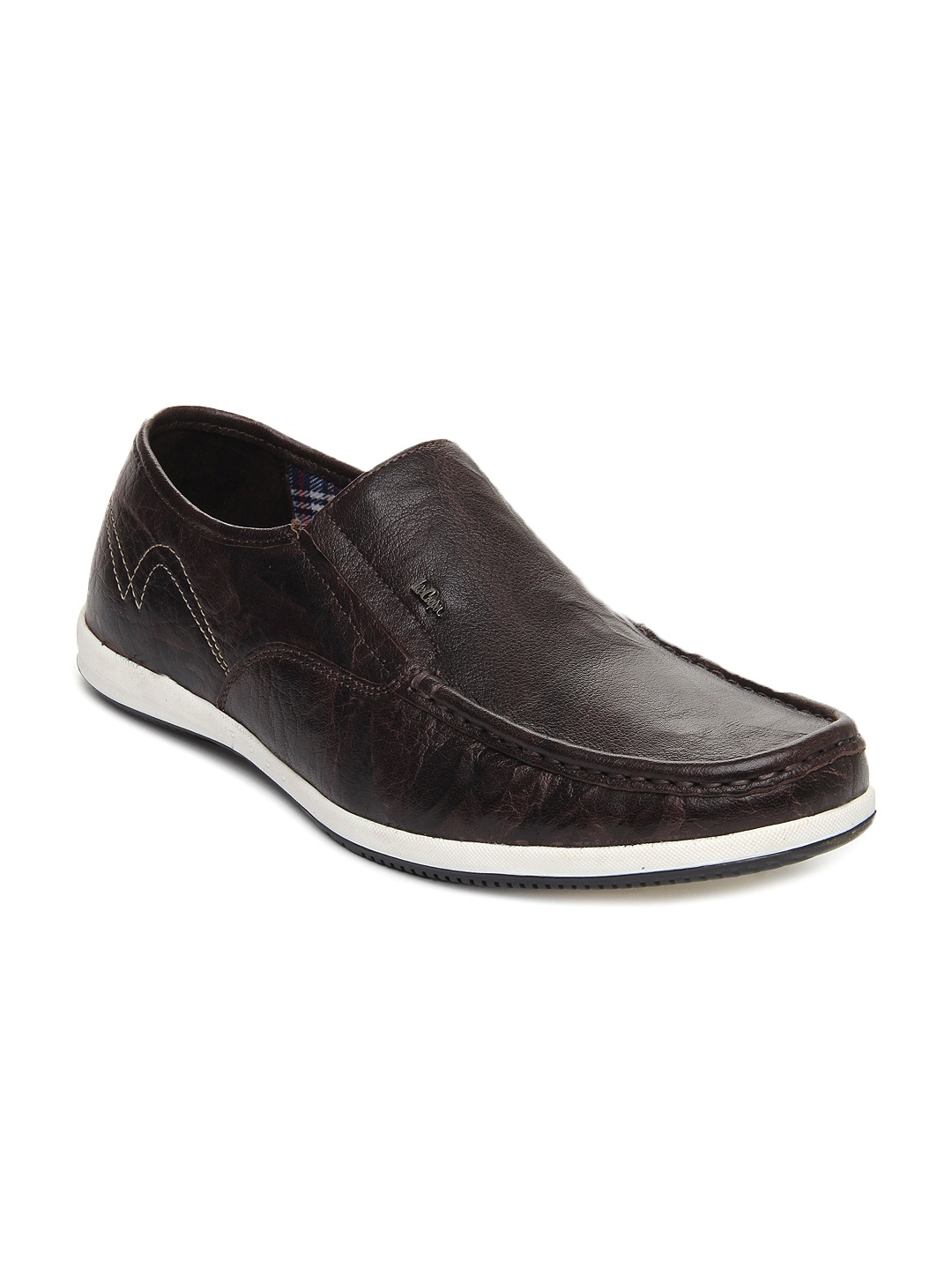 lee cooper brown leather casual shoes