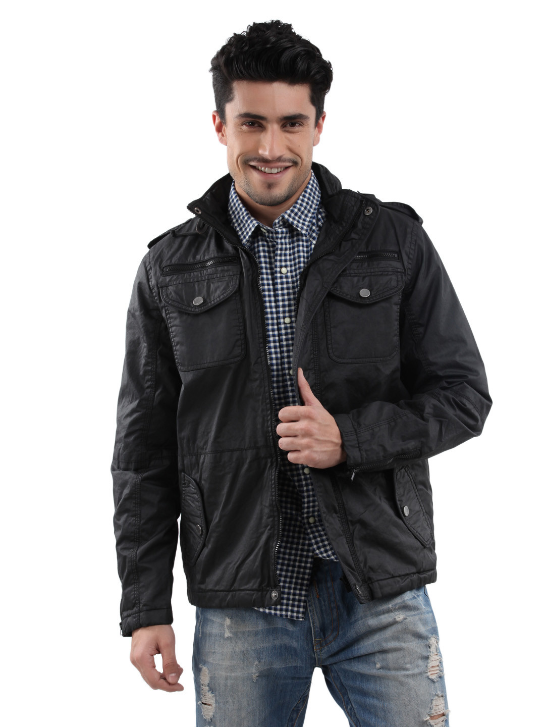Buy Levis Men Black Padded Jacket Jackets for Men 106527 Myntra