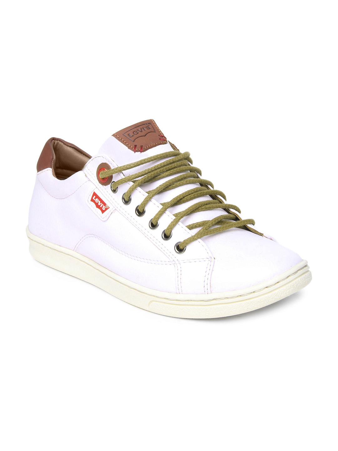 White leather levis shoes clearance