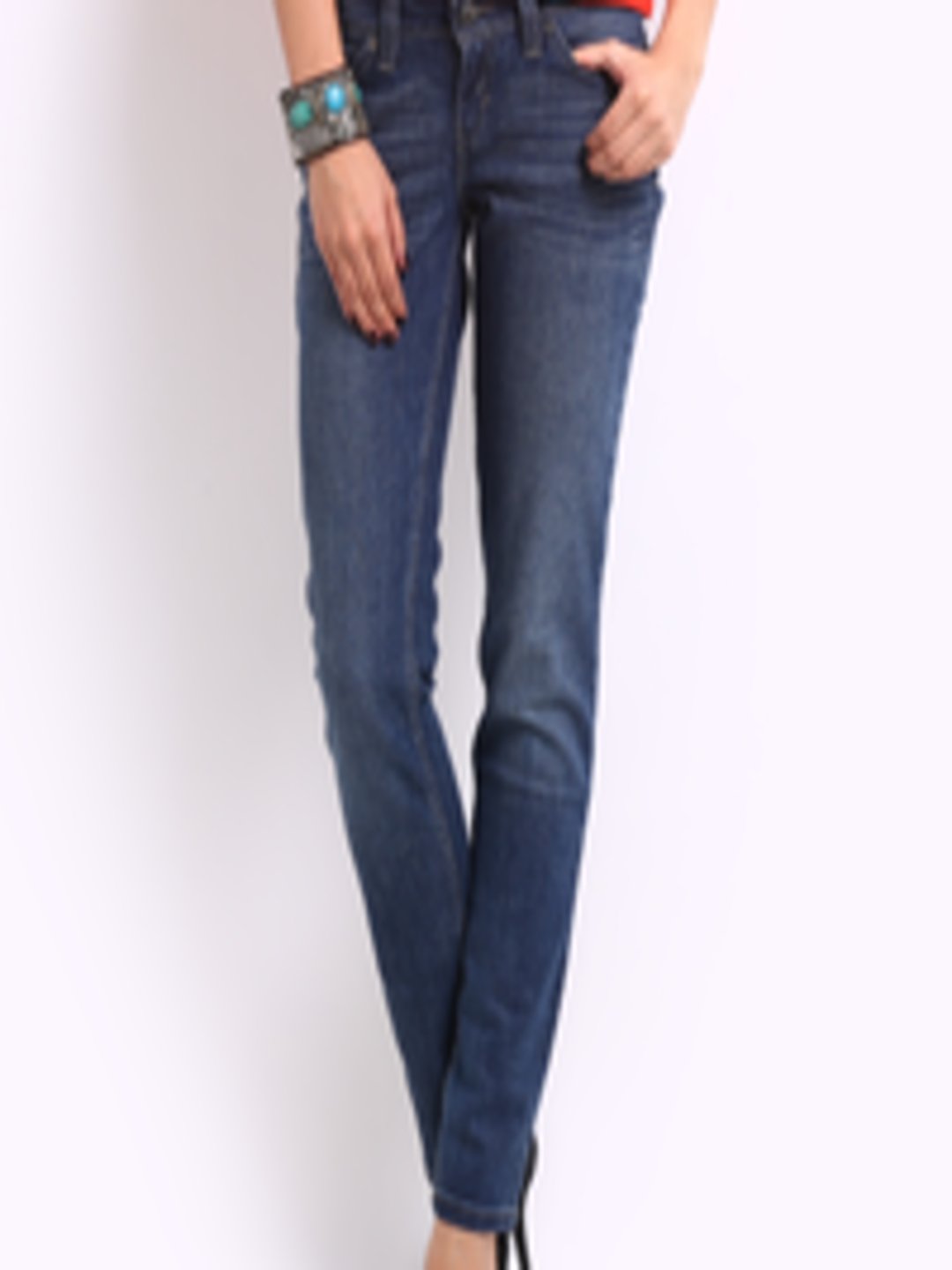 Buy Levis Women Blue Bold Curve Skinny Fit Jeans - Jeans for Women ...