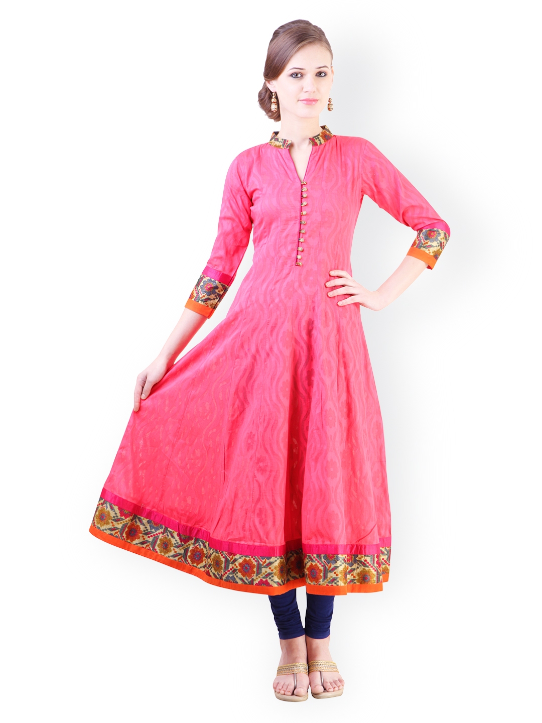 Buy Libas Women Pink Anarkali Kurta - Kurtas for Women 766367 | Myntra