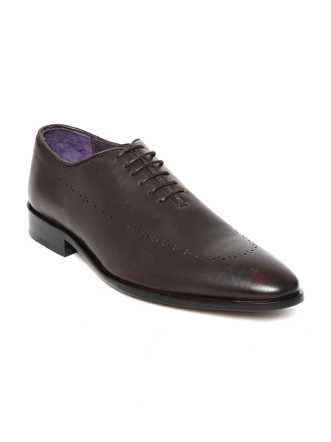 Buy Louis Philippe Men Chocolate Brown Leather Formal Shoes - Formal Shoes for Men 431257 | Myntra