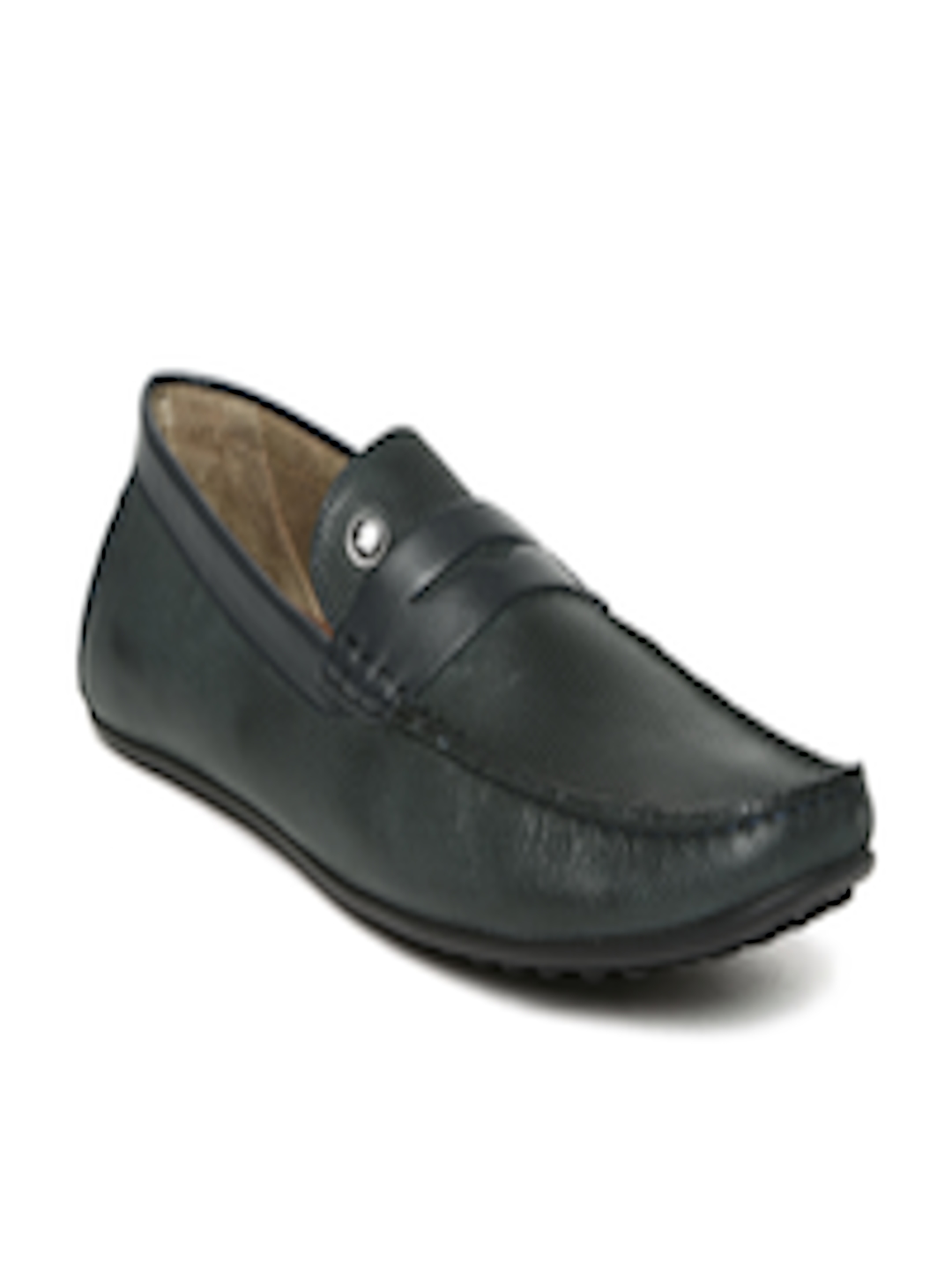 Buy Louis Philippe Men Grey Leather Loafers - Casual Shoes for Men ...