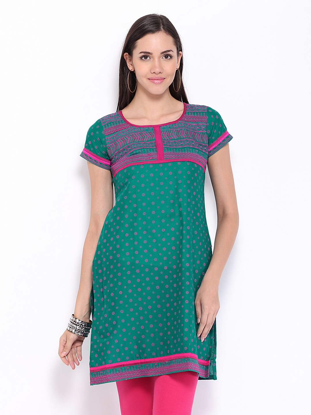 Buy Lovely Lady Green Printed Kurta - Kurtas for Women 274420 | Myntra
