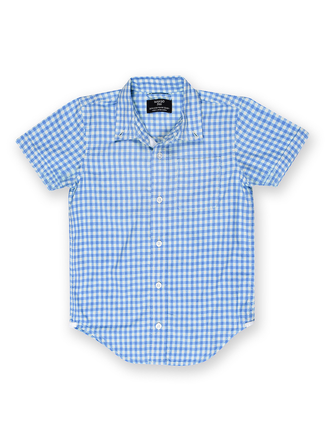 Buy MANGO Kids Boys Blue Checked Shirt Shirts for Boys 562209 Myntra