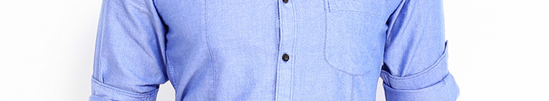 Buy Mast & Harbour Men Blue Smart Casual Shirt - Shirts for Men 314282 ...
