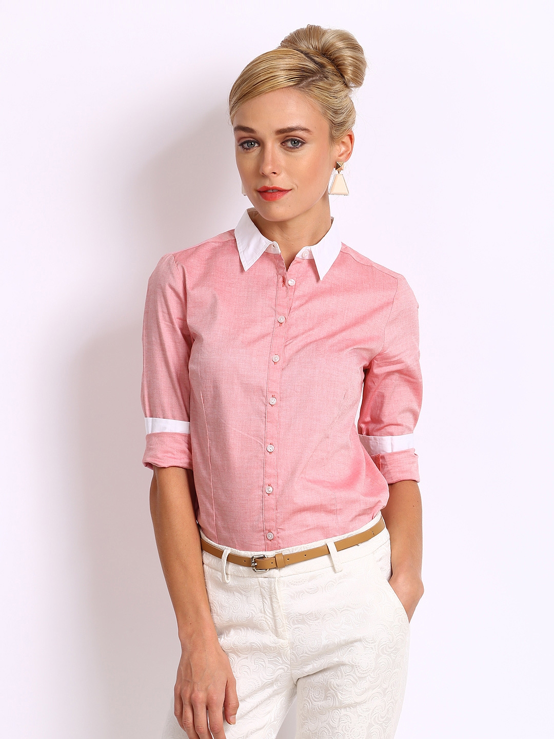 mast and harbour pink shirt