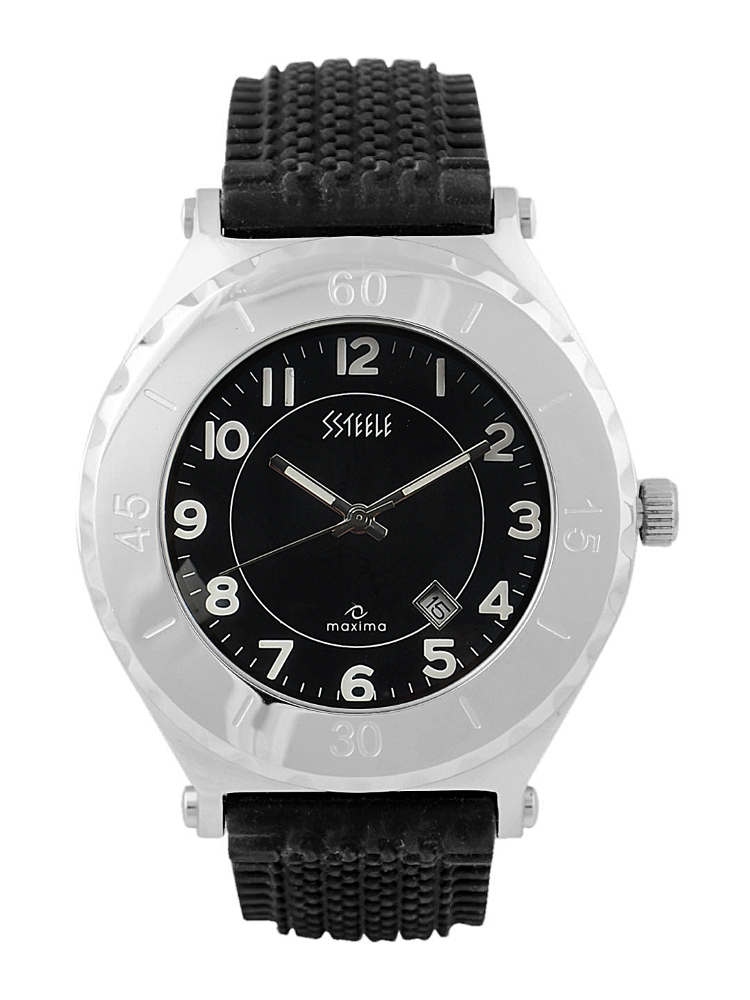 Buy Maxima Men Black Dial Ssteele Watch Watches for Men 36796 Myntra