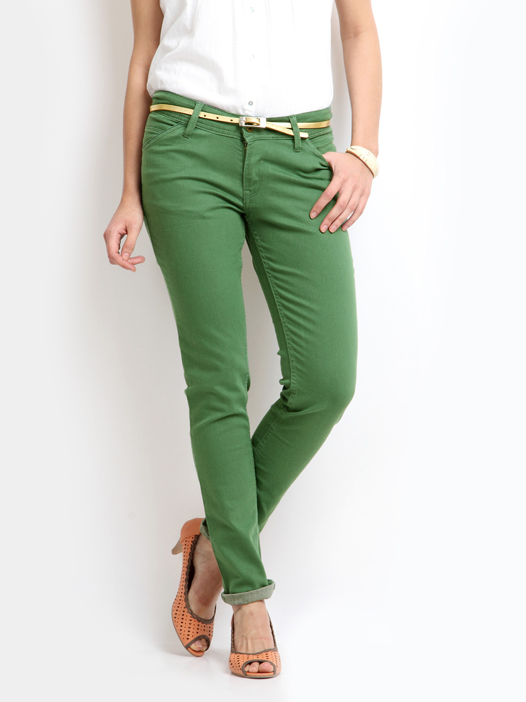 Buy Mineral Women Green Tapered Fit Jeans Jeans for Women 187526 Myntra