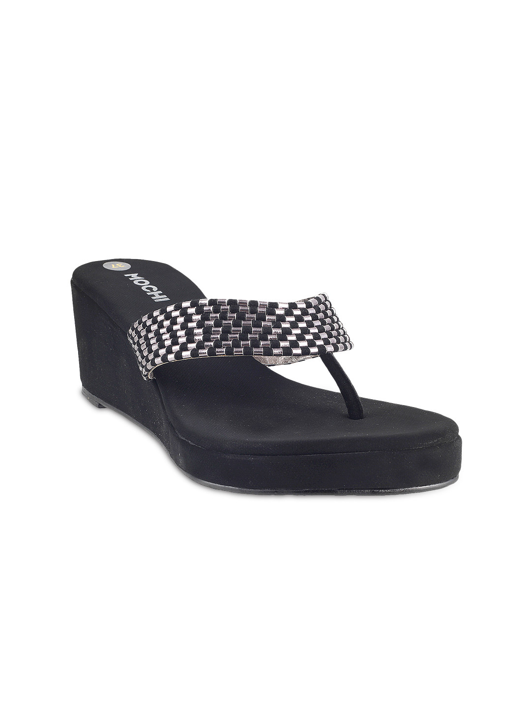 Buy Mochi Women Black Platform Wedges Heels for Women 794174 Myntra