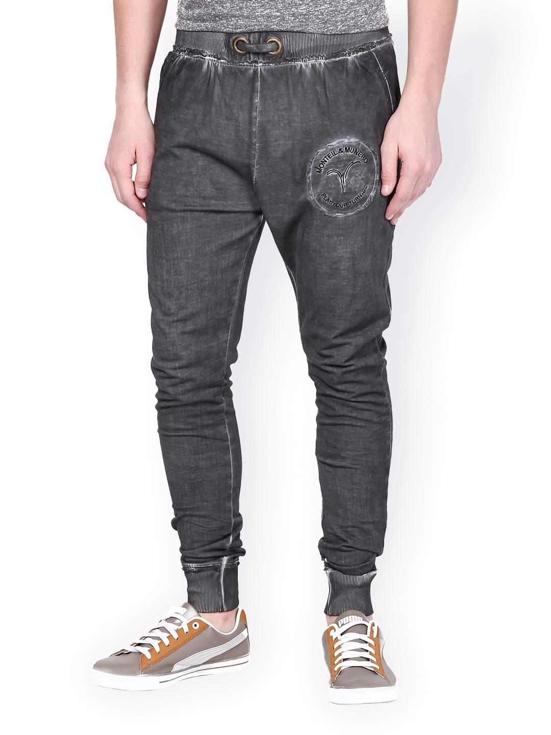 men's grey track pants