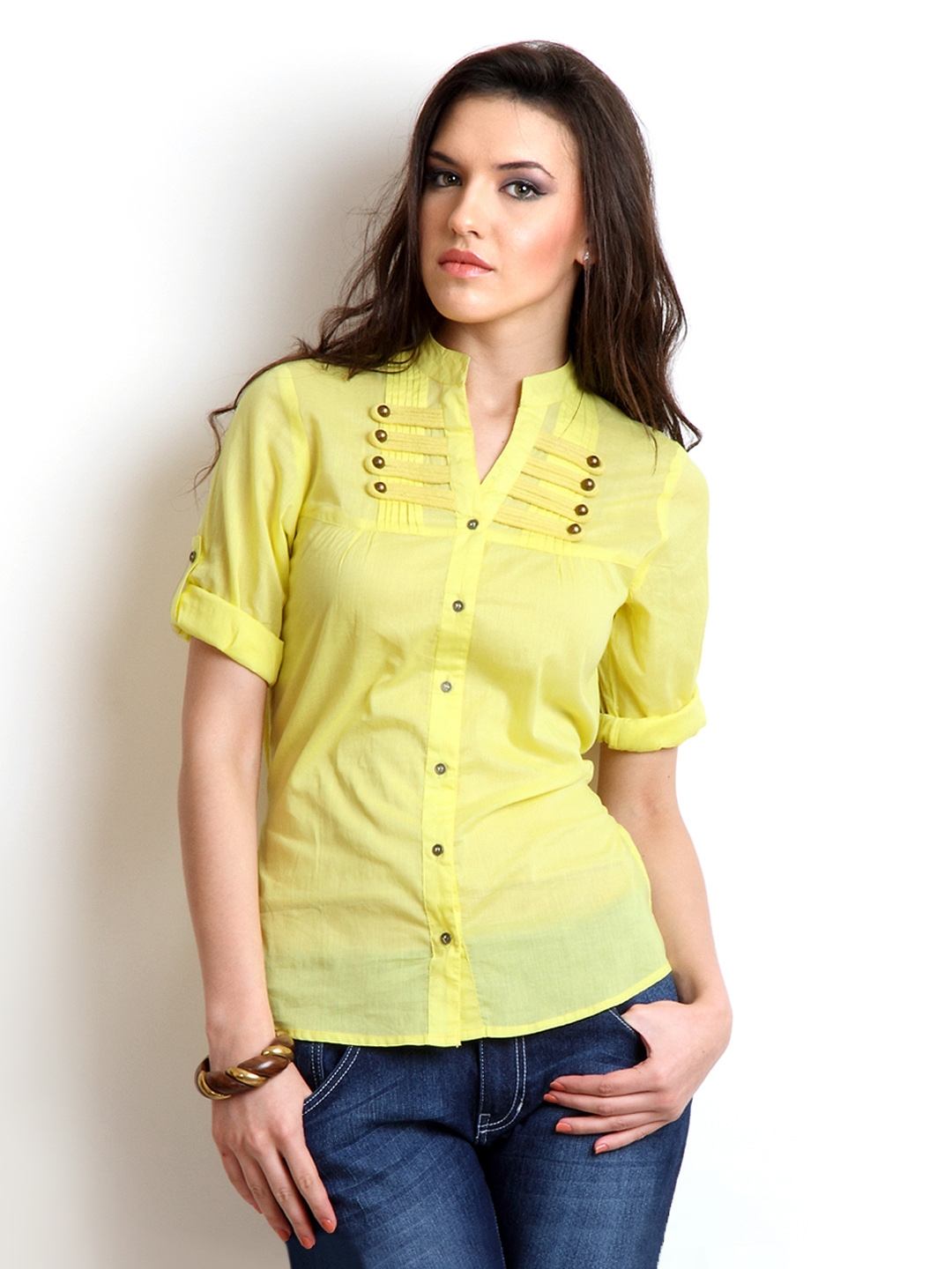 Buy Mossimo Women Yellow Top - Tops for Women 168102 | Myntra