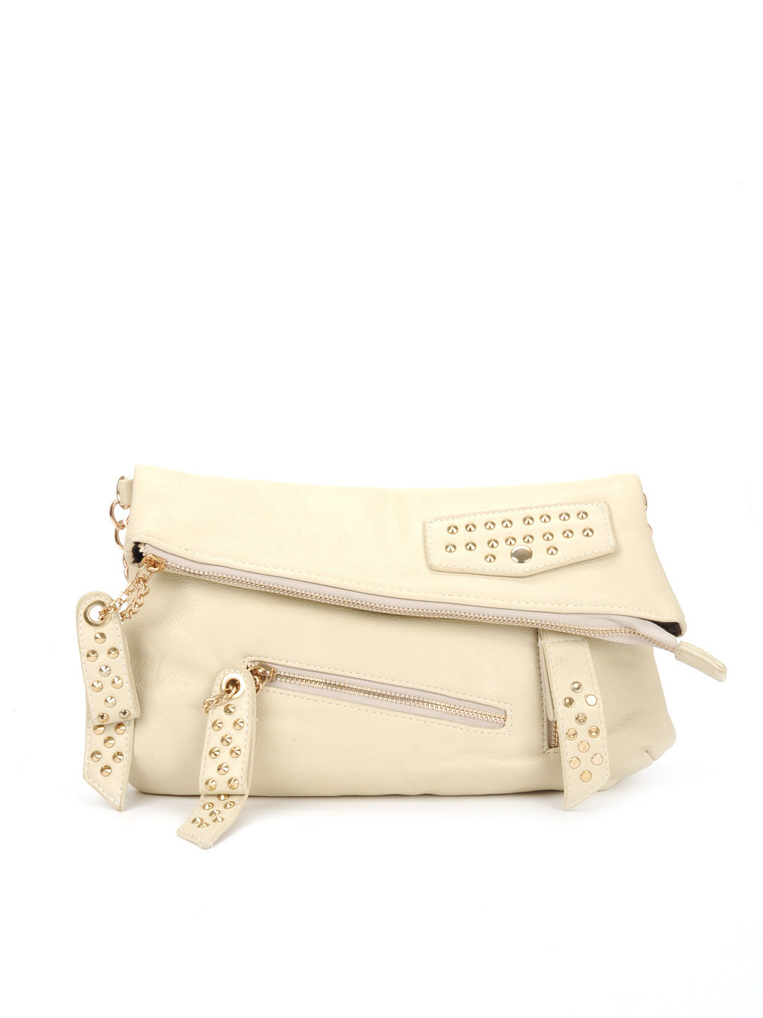 Buy Myntra Women Beige Metal Chain Sling Bag Handbags for Women 74117