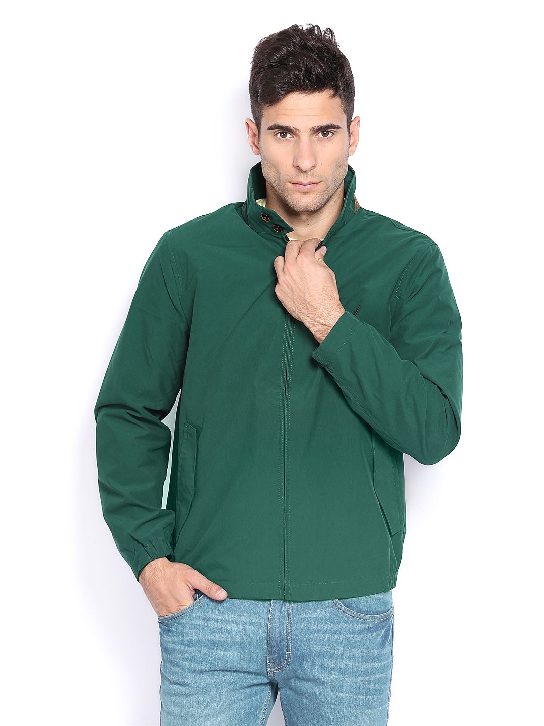 Buy Nautica Men Green Jacket - Jackets for Men 389909 | Myntra