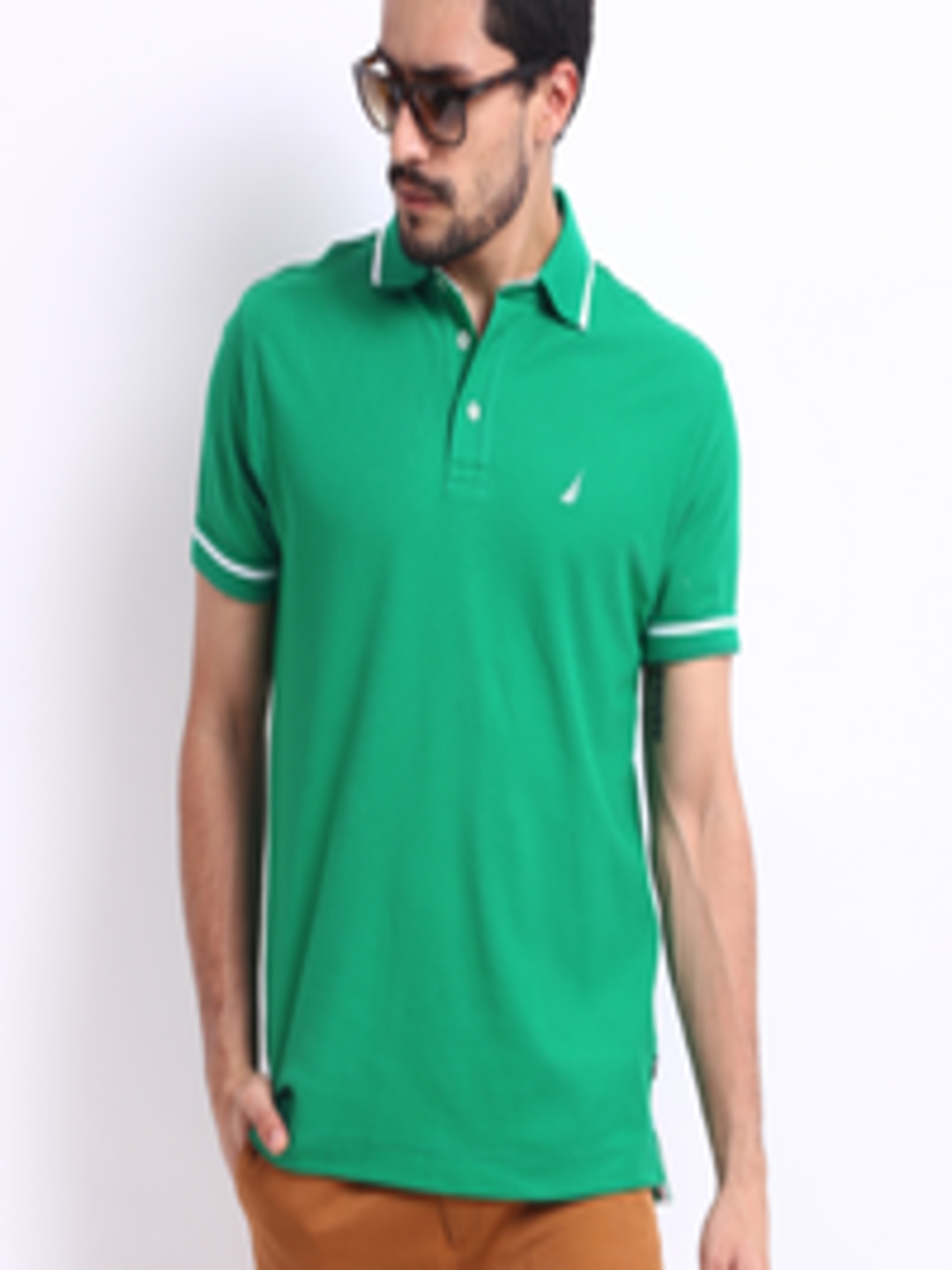 Buy Nautica Men Green Polo T Shirt - Tshirts for Men 229601 | Myntra