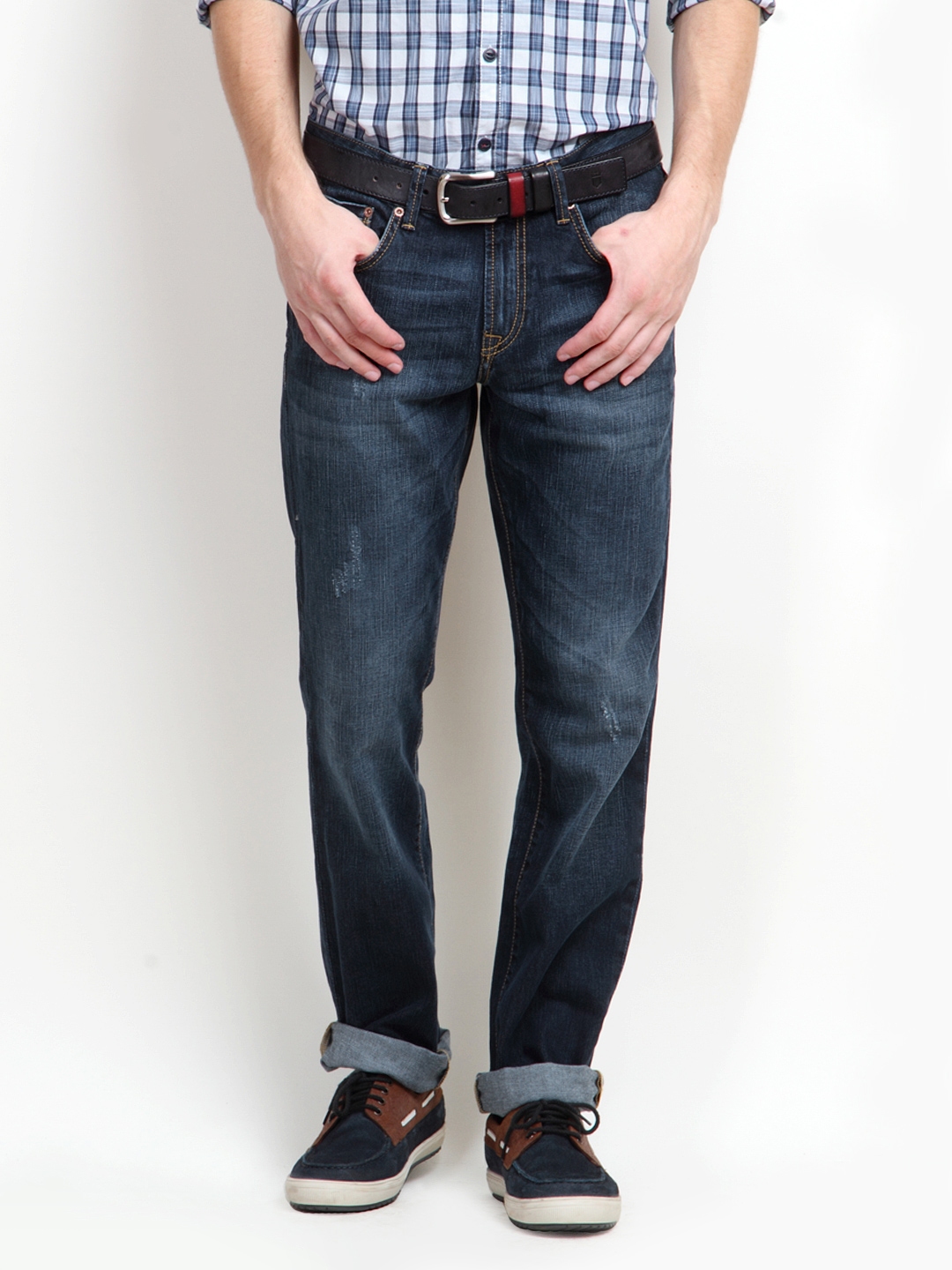 Buy Nautica Men Navy Blue Classic Slim Fit Jeans - Jeans for Men 162909 ...
