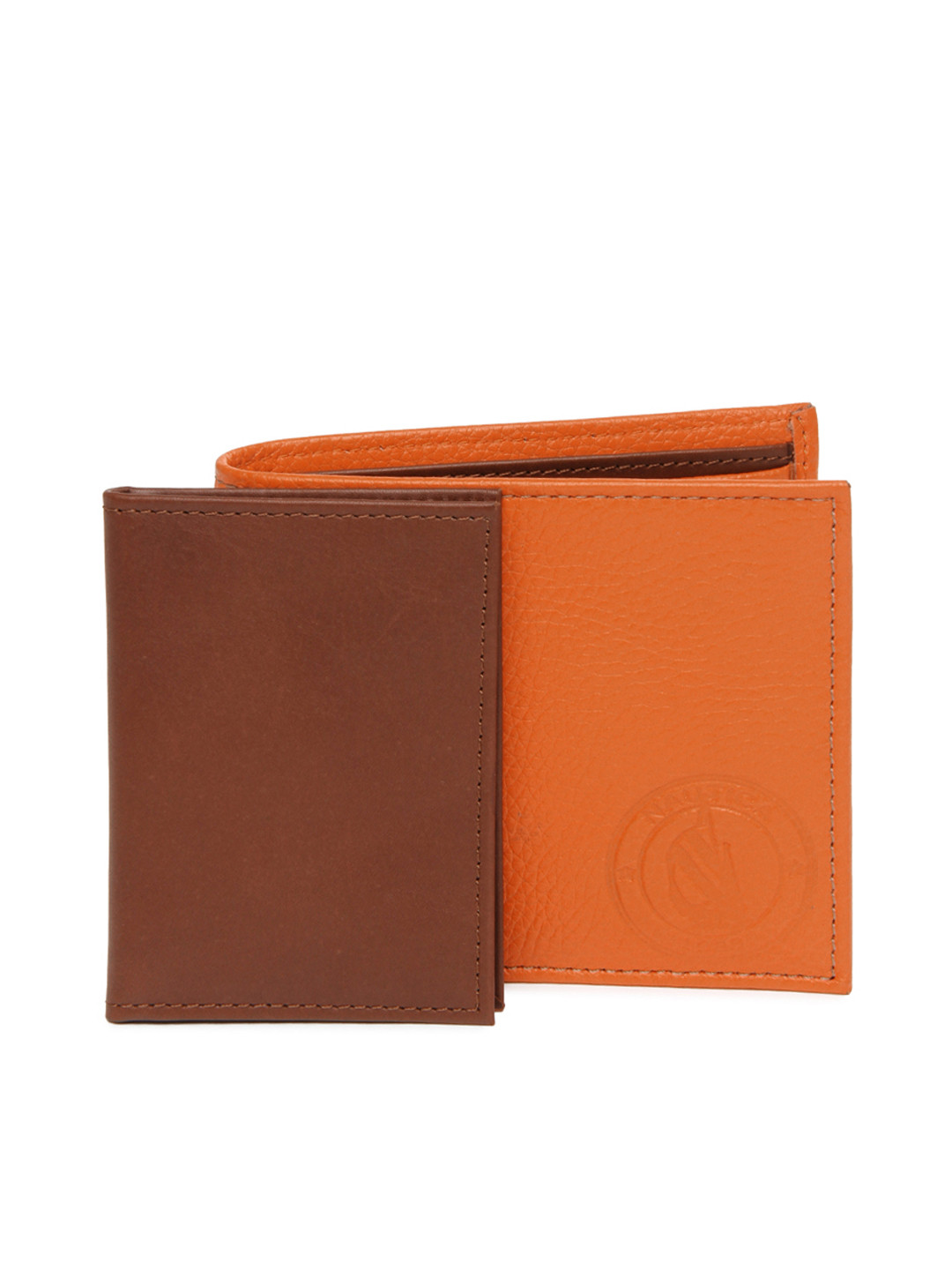 Buy Nautica Men Orange Leather Wallet Wallets for Men 272224 Myntra