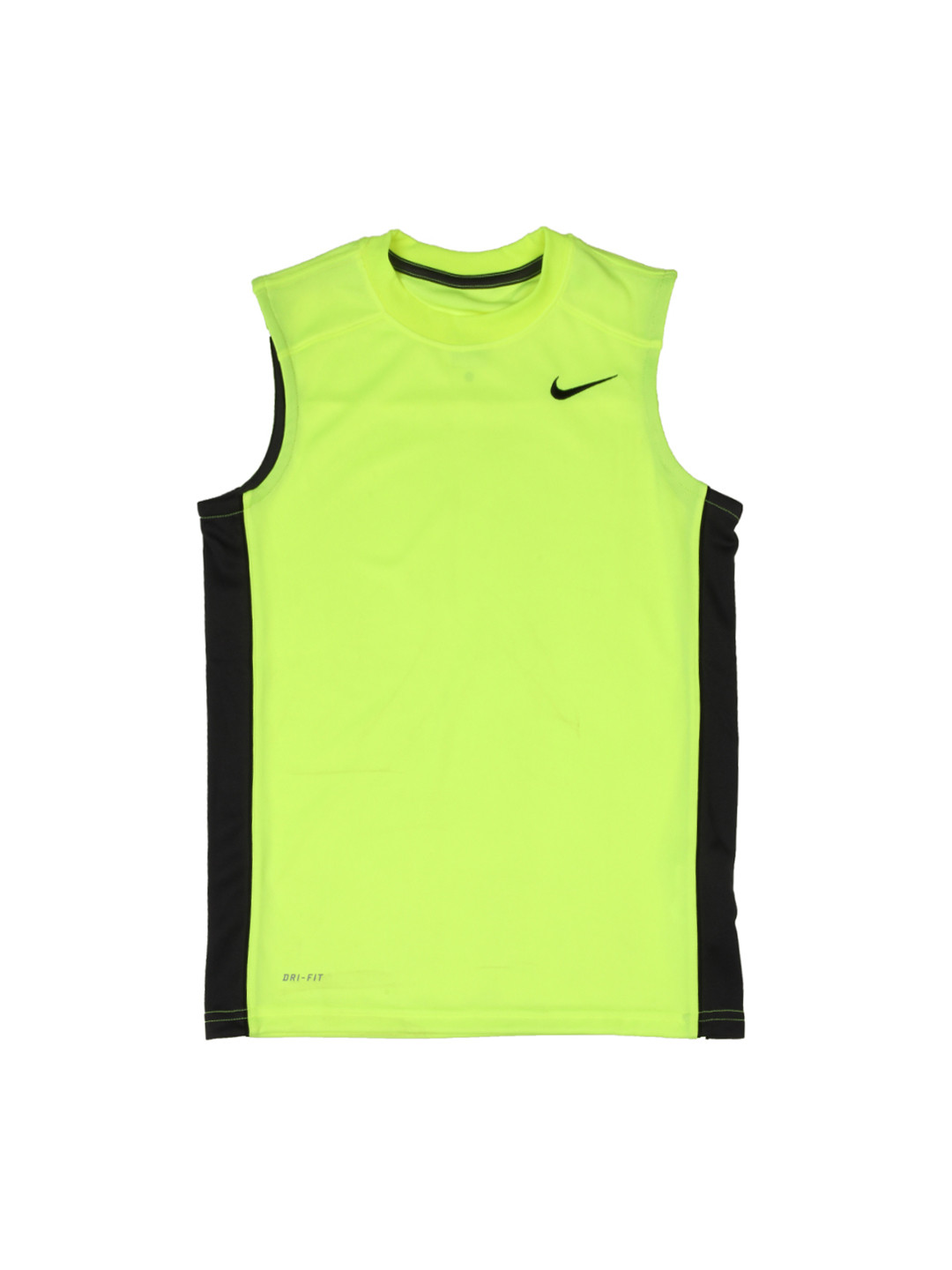 fluorescent green nike shirt