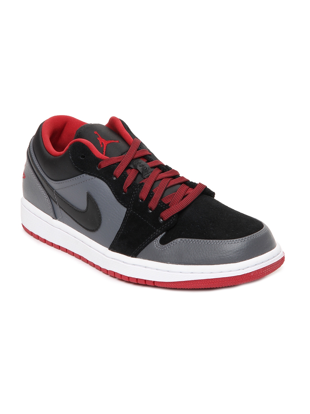 Buy Nike Men Black & Grey Air Jordan 1 Sports Shoes - Sports Shoes for ...