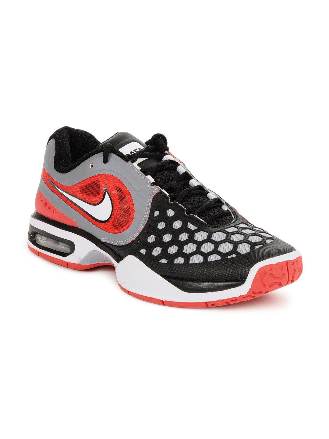mens nike air max black and red