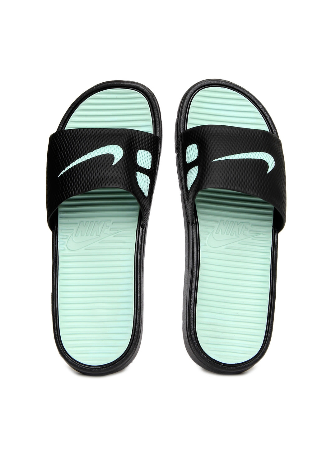 Buy Nike Black Benassi Solarsoft Slide NSW Flip Flops - Flip Flops for ...