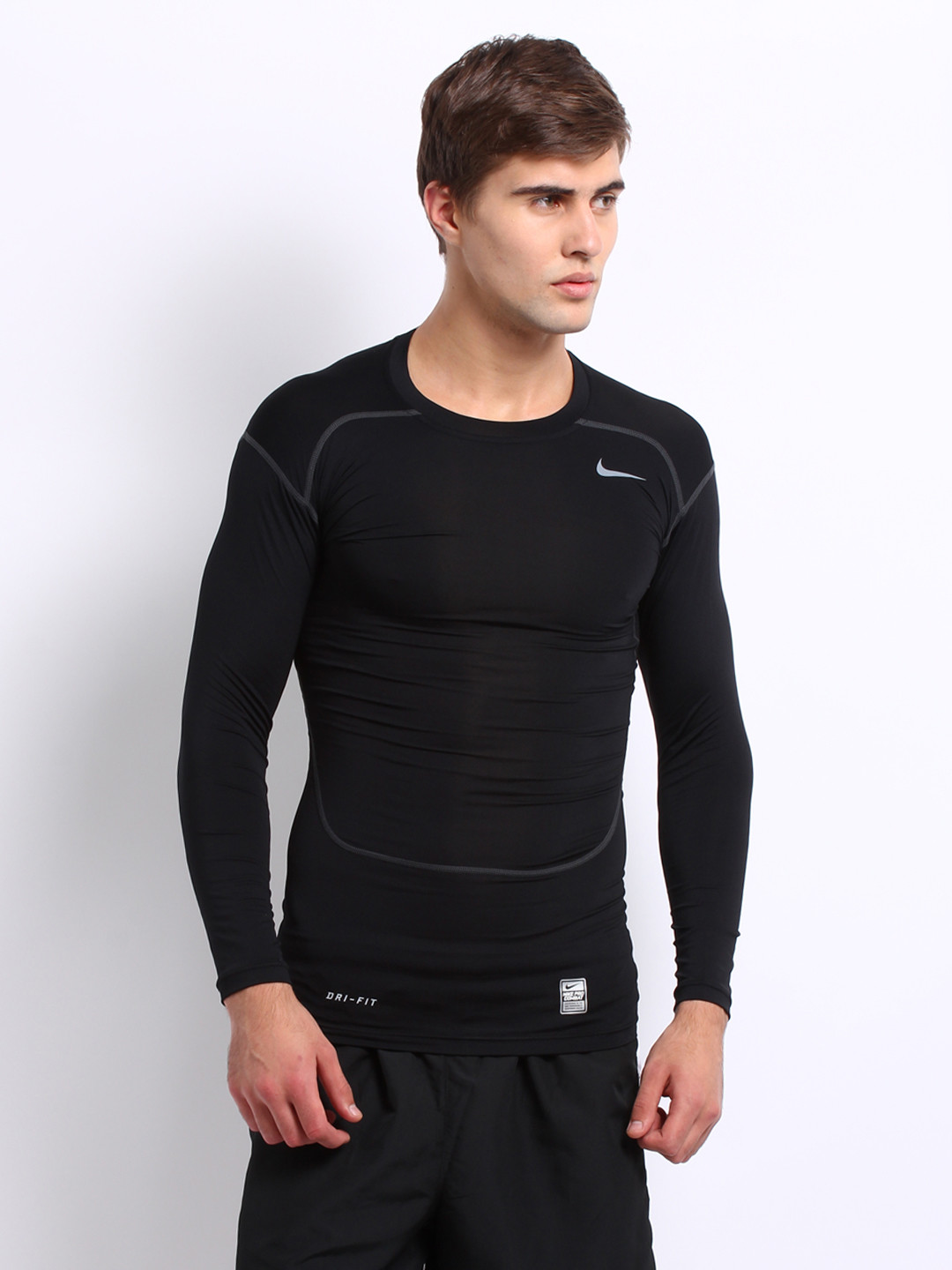 Buy Nike Men Black Core Compression T Shirt Tshirts for Men 157354