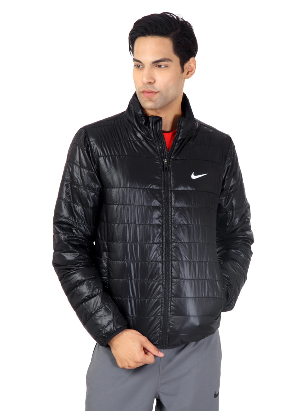 mens nike jacket black