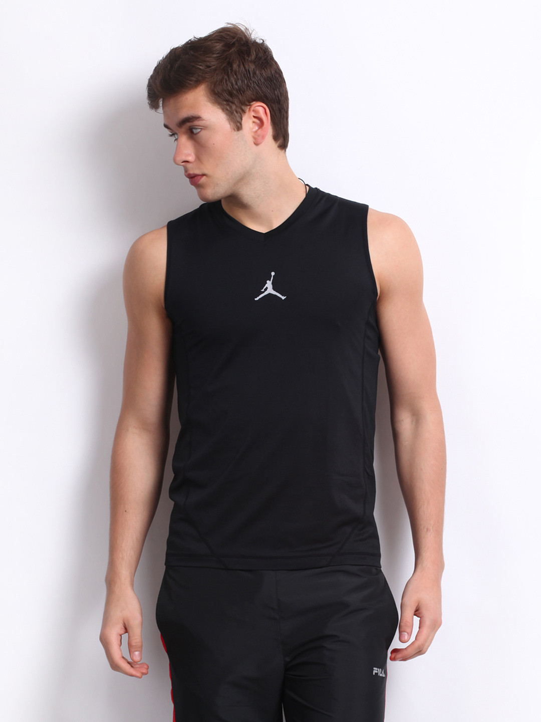 Buy Nike Men Black Jordan Basketball Jersey Tshirts for Men 196554 Myntra
