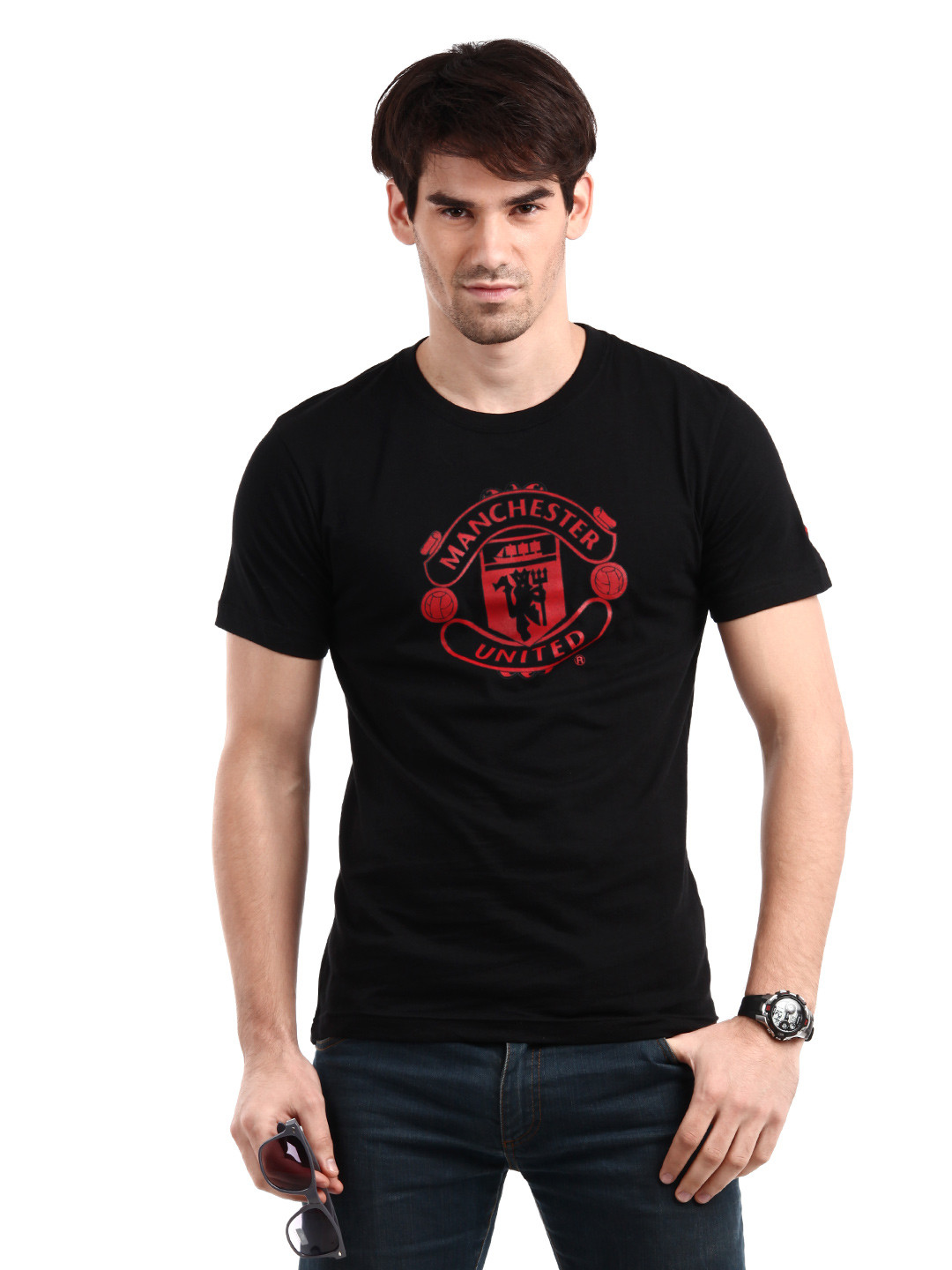 Buy Nike Men Black Manchester United T Shirt Tshirts for Men 73910
