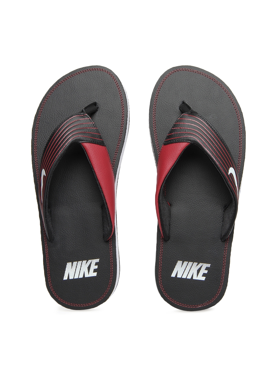 nike black flip flops mens