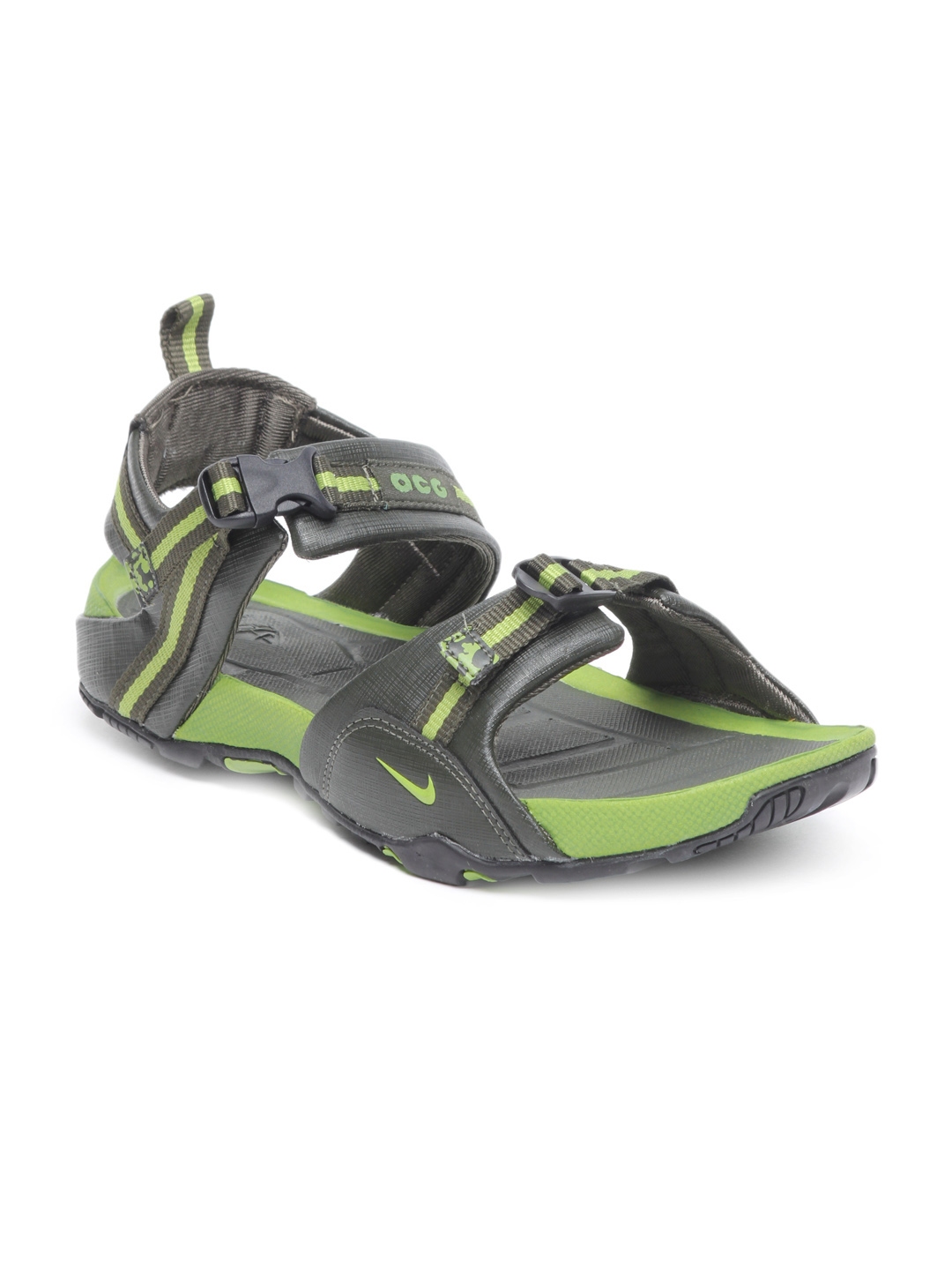 lime green nike sandals