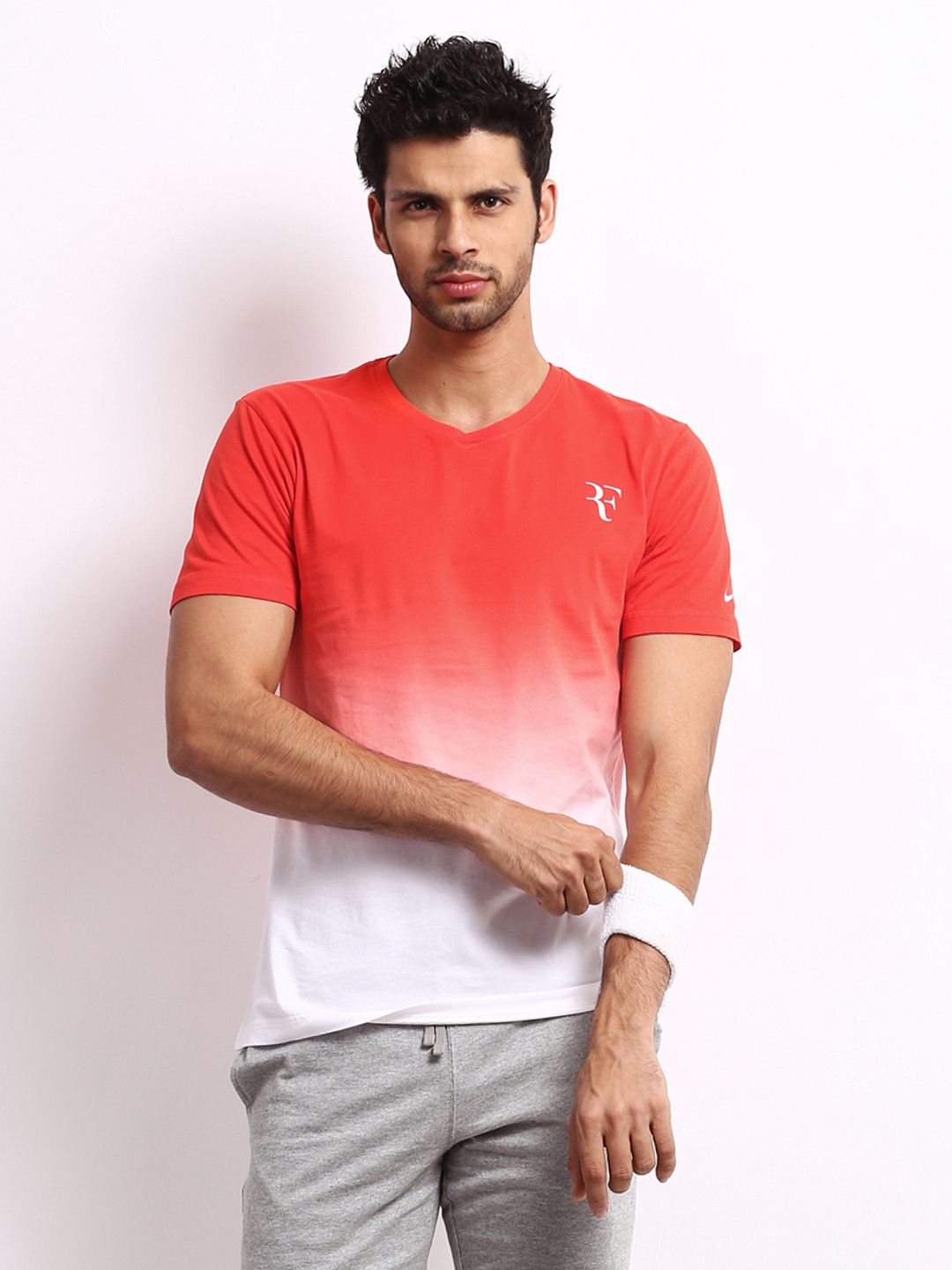 nike shirt red and white