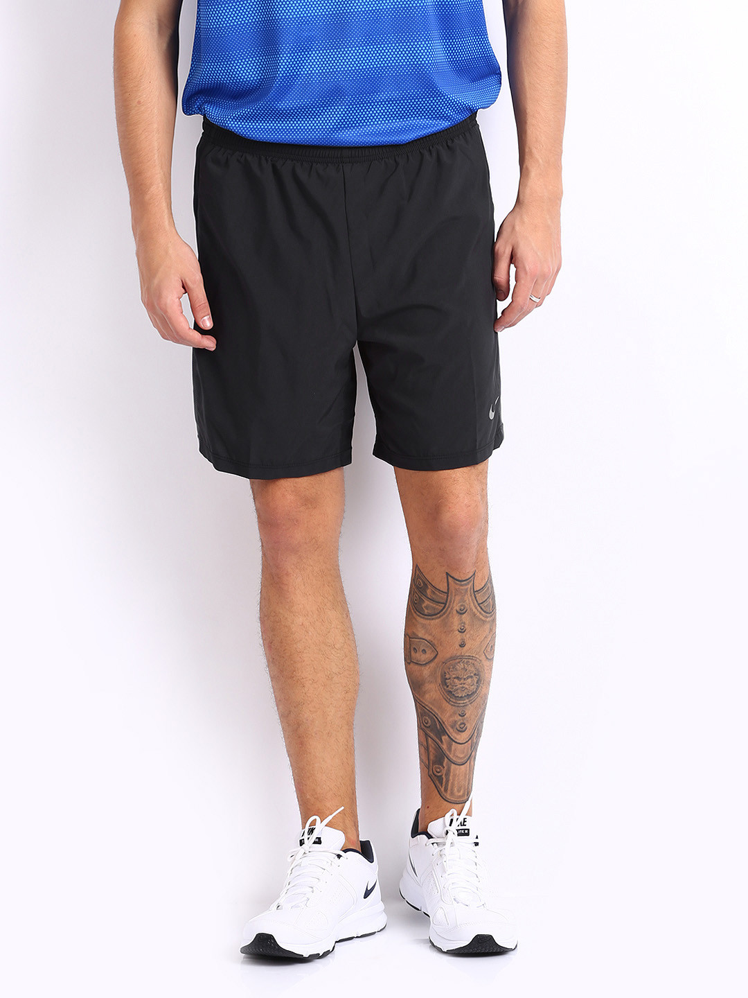 mens nike black running shorts