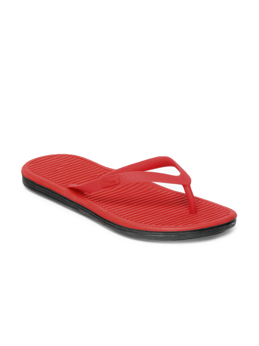 red nike flip flops
