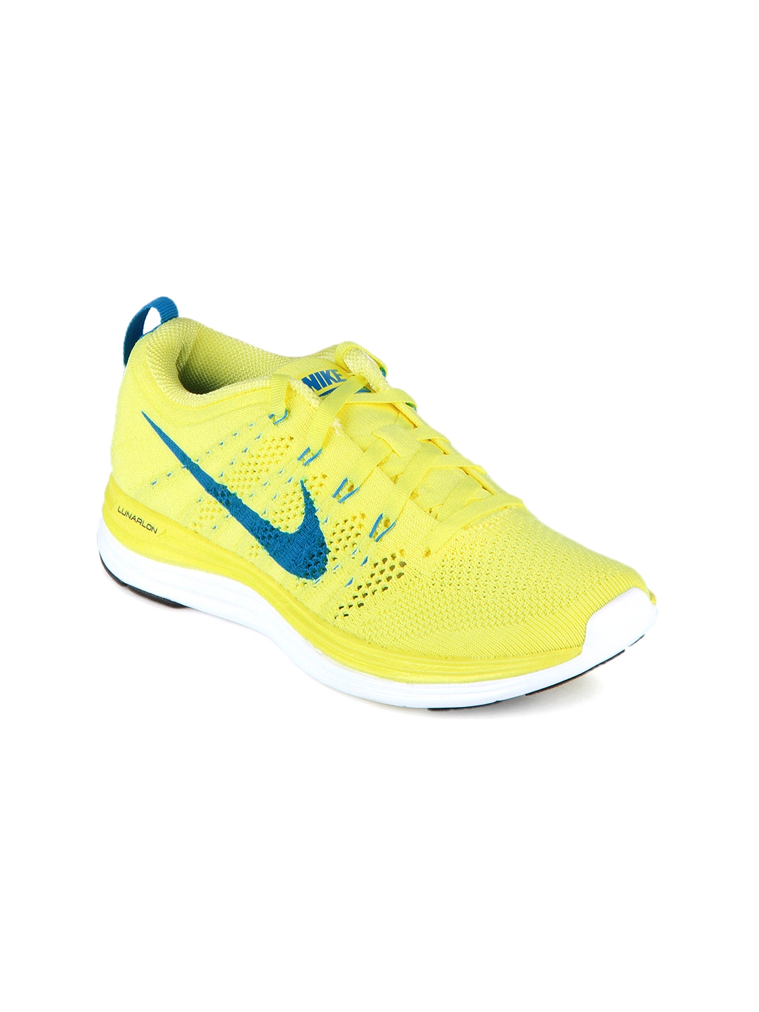yellow nike running shoes