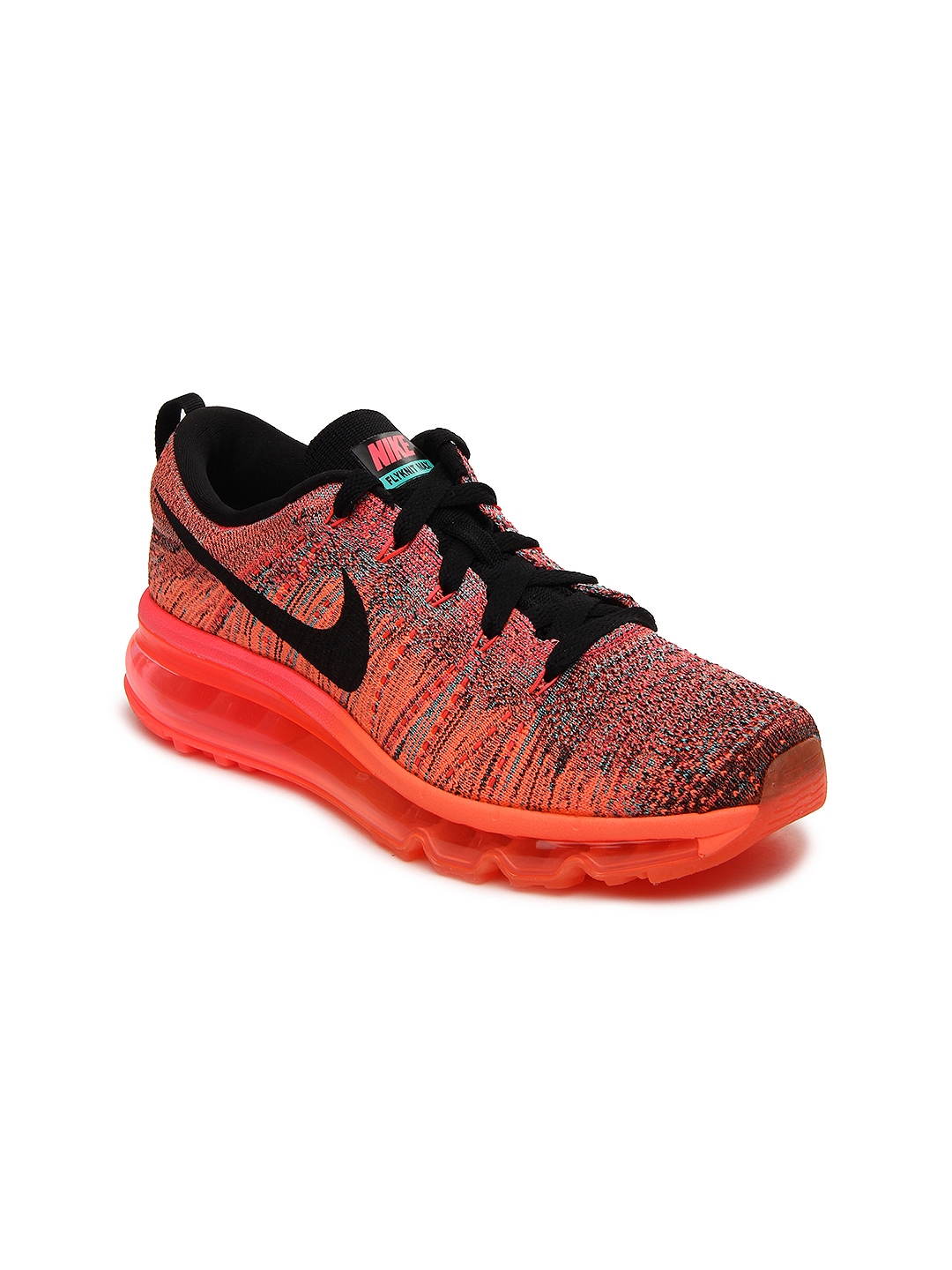 Buy Nike Women Fluorescent Orange Flyknit Max Running Shoes - Sports ...