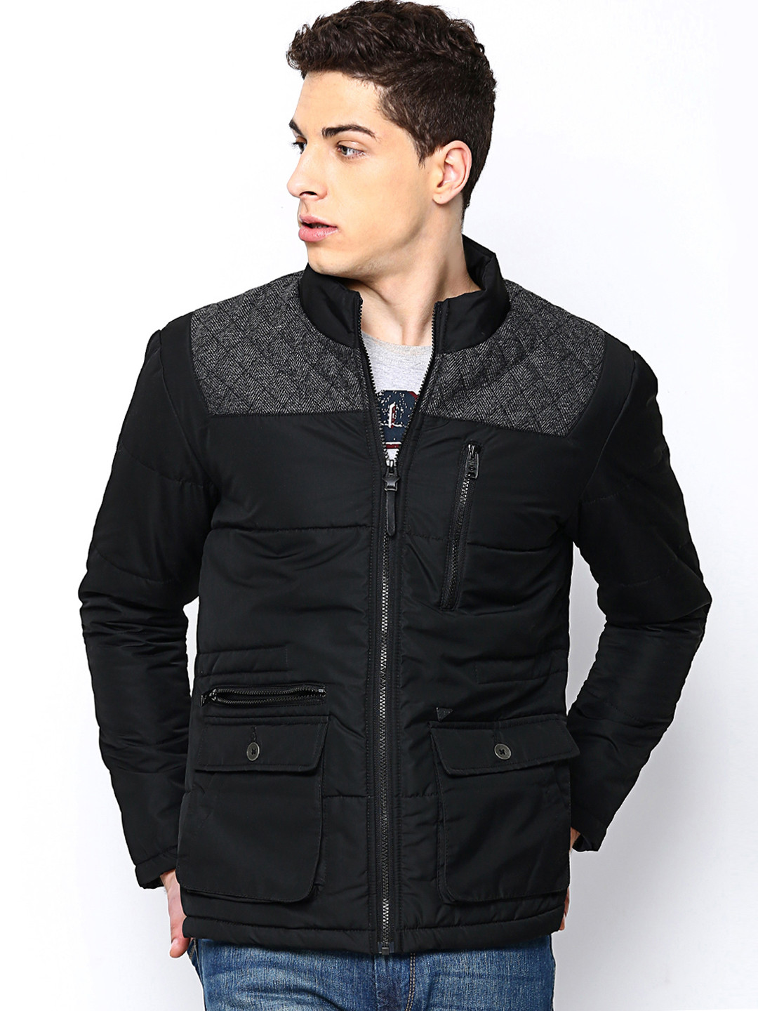Buy Numero Uno Men Black Jacket Jackets for Men 575087 Myntra