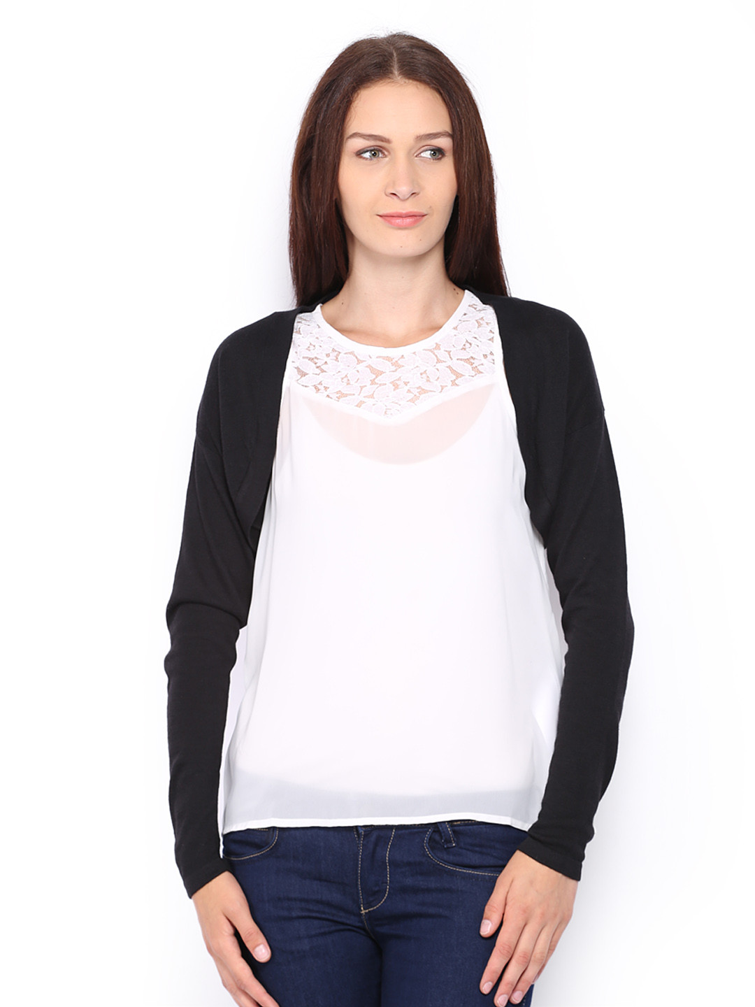 Buy ONLY Black Shrug Shrug for Women 329036 Myntra