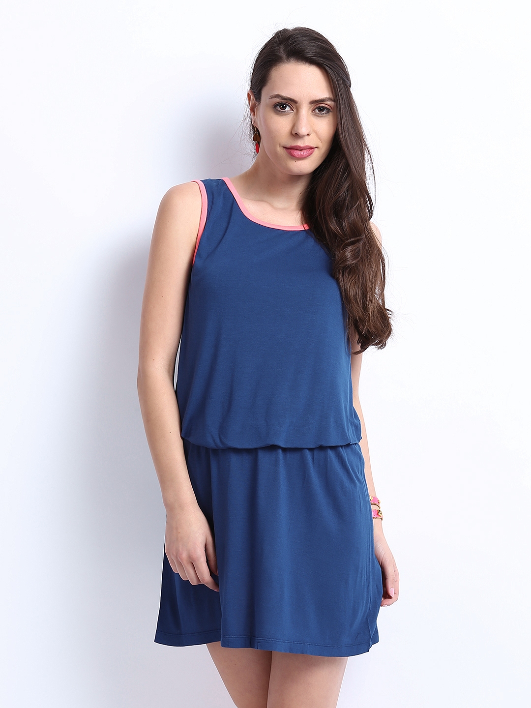 Buy ONLY Blue Blouson Dress - Dresses for Women 243062 | Myntra