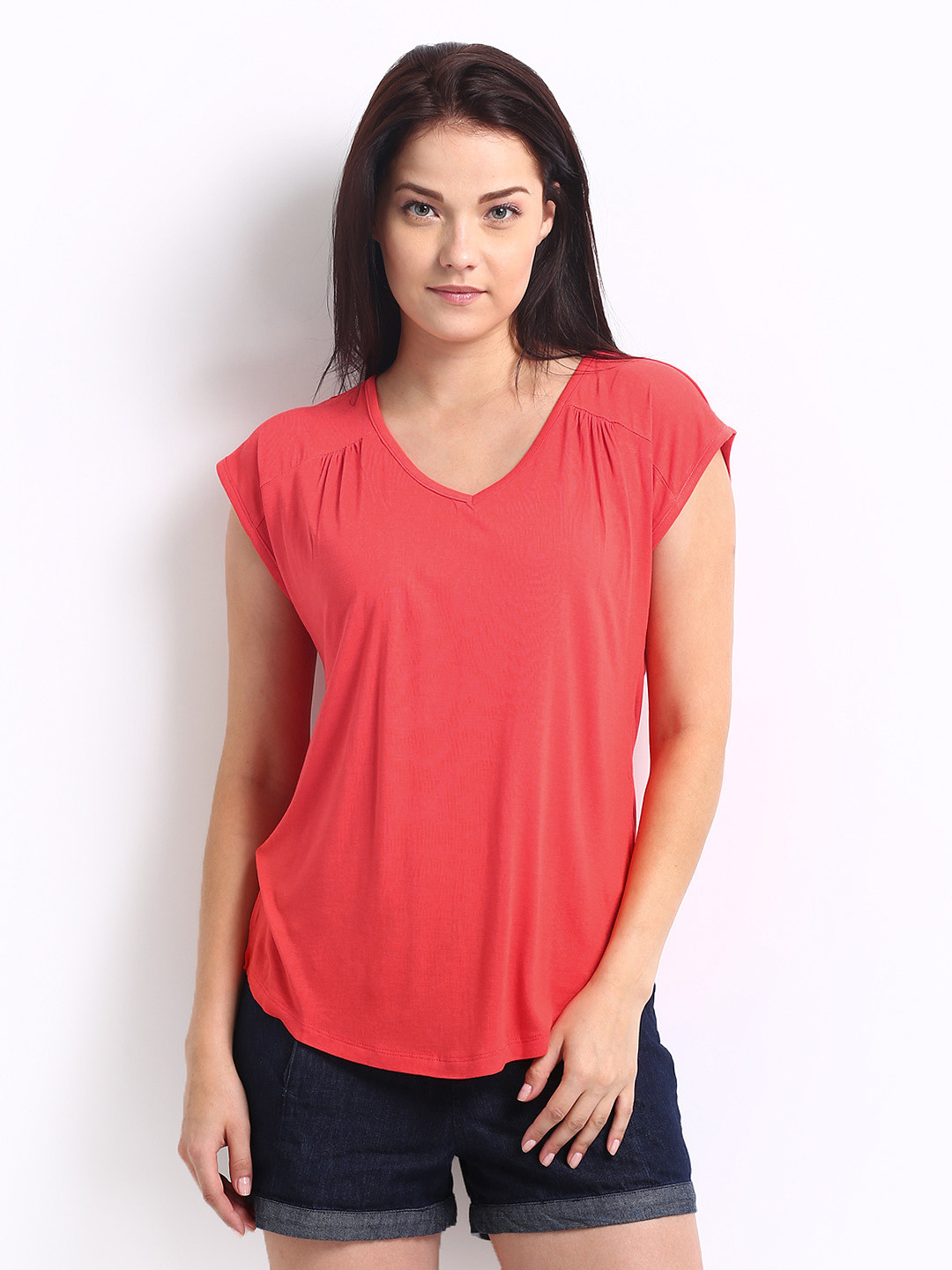 Buy ONLY Women Red Top Tops for Women 247371 Myntra