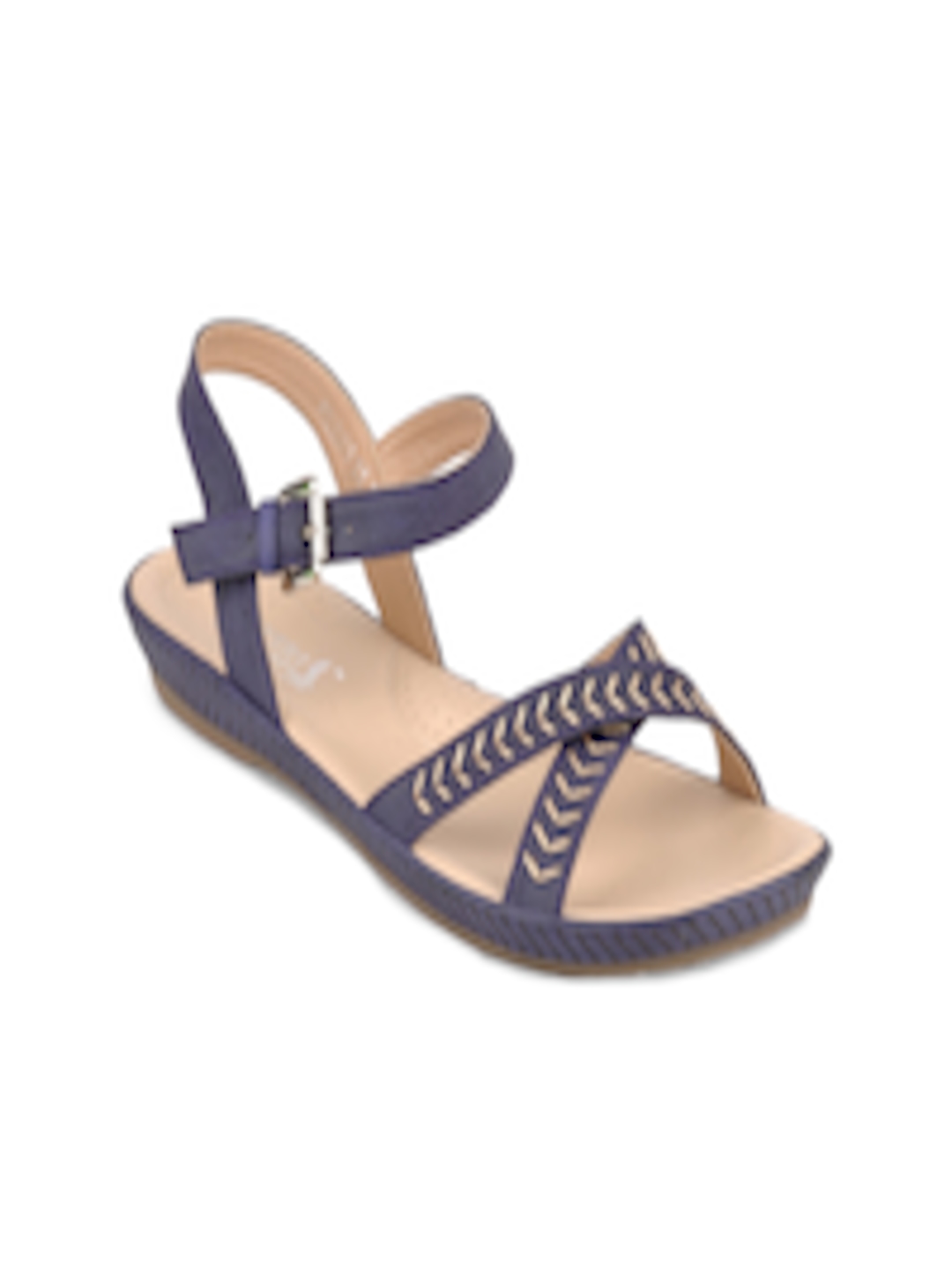 Buy Pavers England Women Purple Sandals - Flats for Women 142578 | Myntra