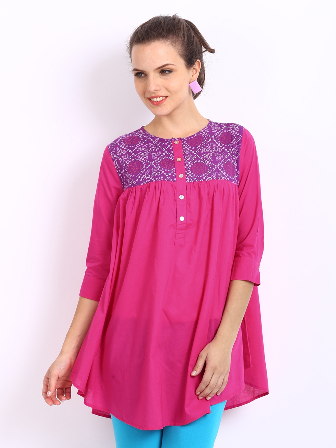pink kurti with pant