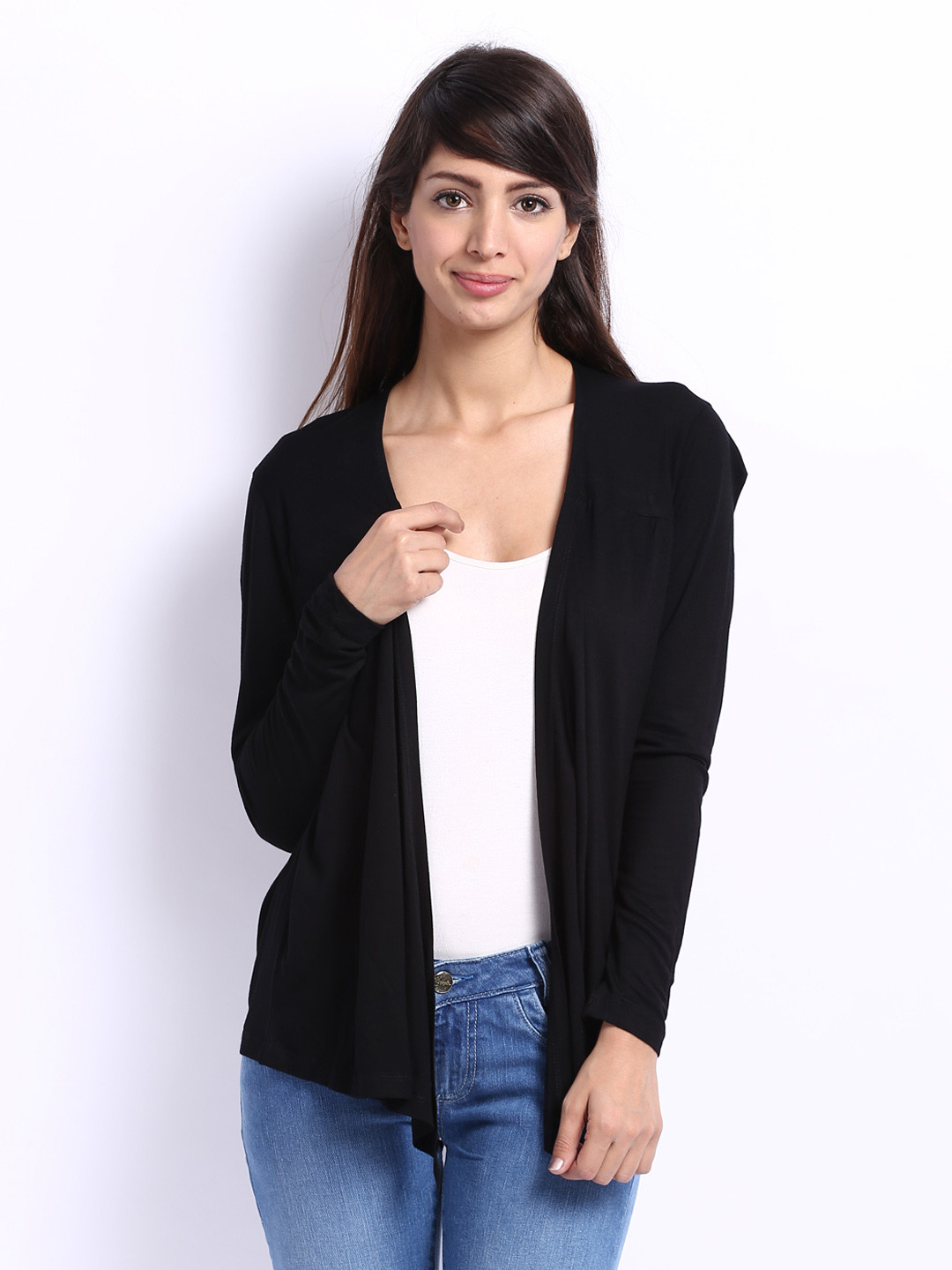 Buy People Black Shrug Shrug for Women 268457 Myntra