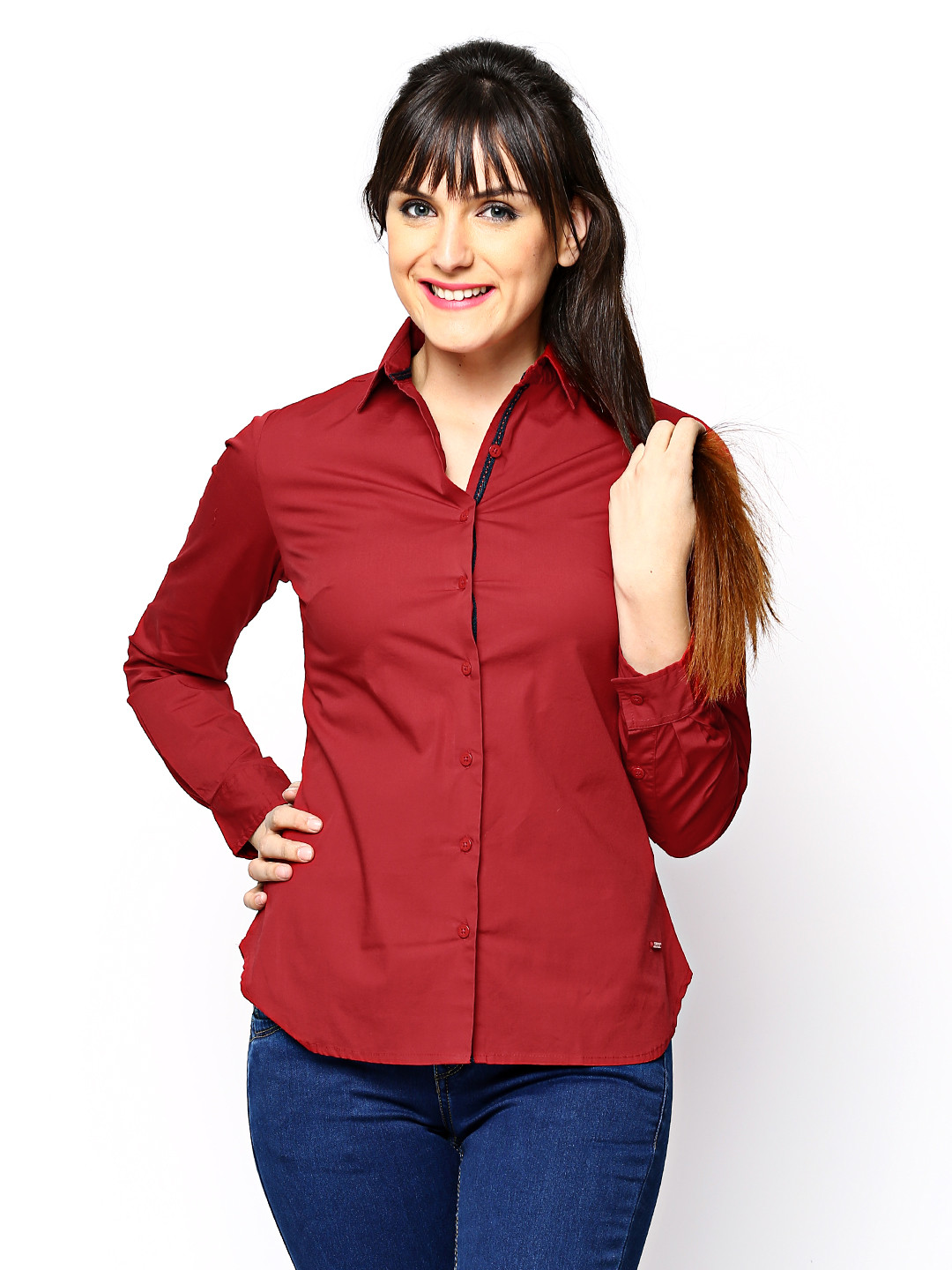 Buy Pepe Jeans Women Red Casual Shirt Shirts for Women 409039 Myntra