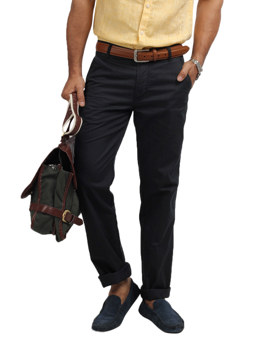 Buy Peter England Men Black Trousers Trousers for Men 75024 Myntra