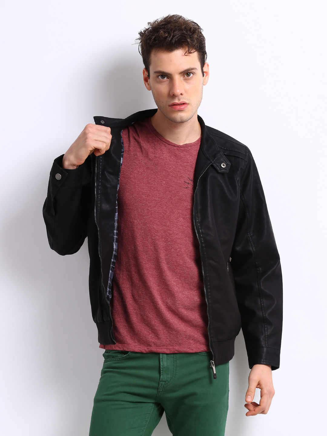 Buy Peter England Men Black Jacket Jackets for Men 219161 Myntra