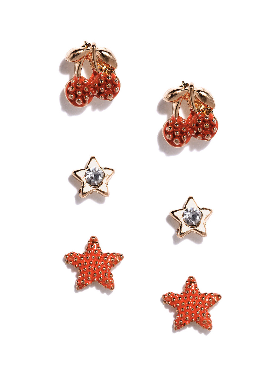 Buy Pretty Women Set Of 3 Stud Earrings Earrings for Women 363188
